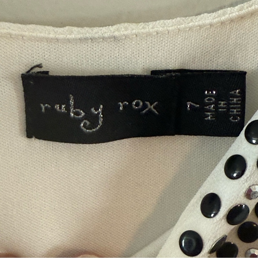 Ruby Rox Black and White Embellished Dress - Picture 9 of 10